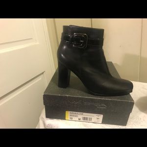 Sale Via Spiga Guri calf high leather w/patent boots